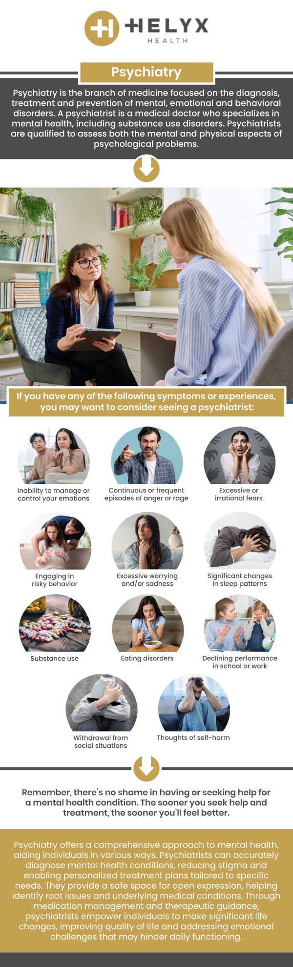 Psychiatry focuses on identifying and treating the underlying causes of mental health conditions rather than just managing symptoms. In Palo Alto, Dr. Tony Masri, MD and the team at Helyx Health provide personalized assessments and evidence-based therapies to help patients achieve lasting mental wellness. For more information, contact us or request an appointment online. We are conveniently located at 518 Hamilton Avenue, Palo Alto, California 94301. Psychiatry focuses on identifying and treating the underlying causes of mental health conditions rather than just managing symptoms. In Palo Alto, Dr. Tony Masri, MD and the team at Helyx Health provide personalized assessments and evidence-based therapies to help patients achieve lasting mental wellness. For more information, contact us or request an appointment online. We are conveniently located at 518 Hamilton Avenue, Palo Alto, California 94301.